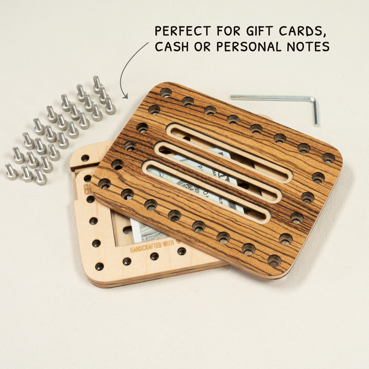 Heirloom Edition: Hardwood Lockup Gift Card Holder
